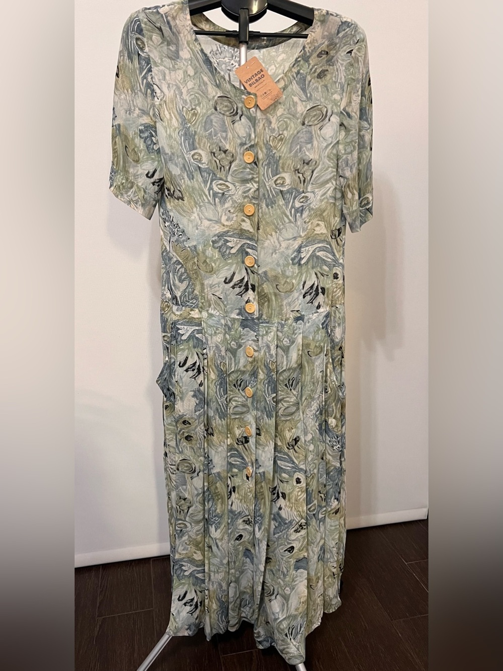 Vintage Christina de Brunner West Germany Maxi Dress – Size 40 – 100% Viscose